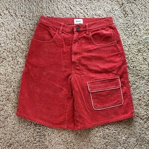 Elwood Corduroy Red Shorts